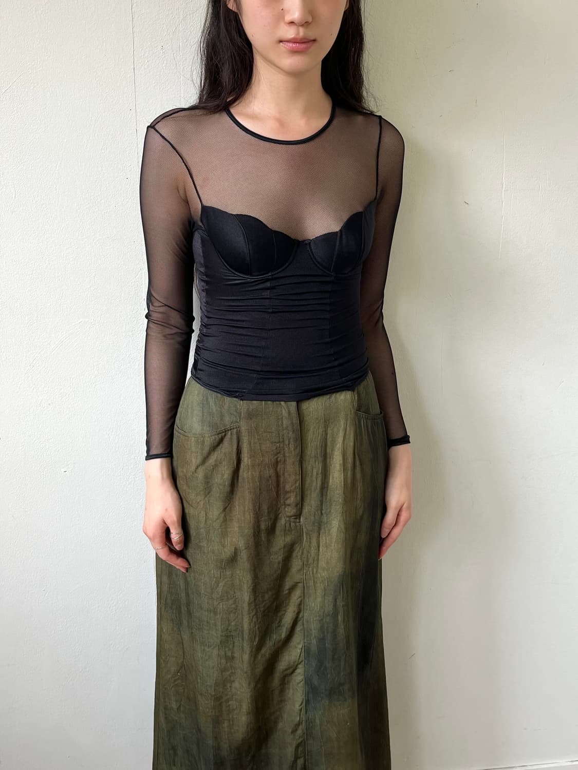 Gemma 블랙 코르셋 탑 상품이미지6