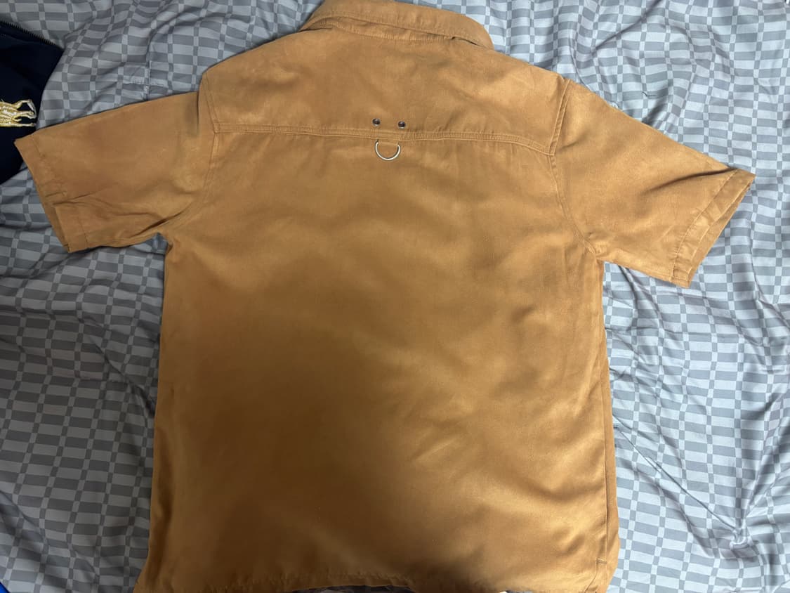 스웨이드 반팔 셔츠 상품이미지3