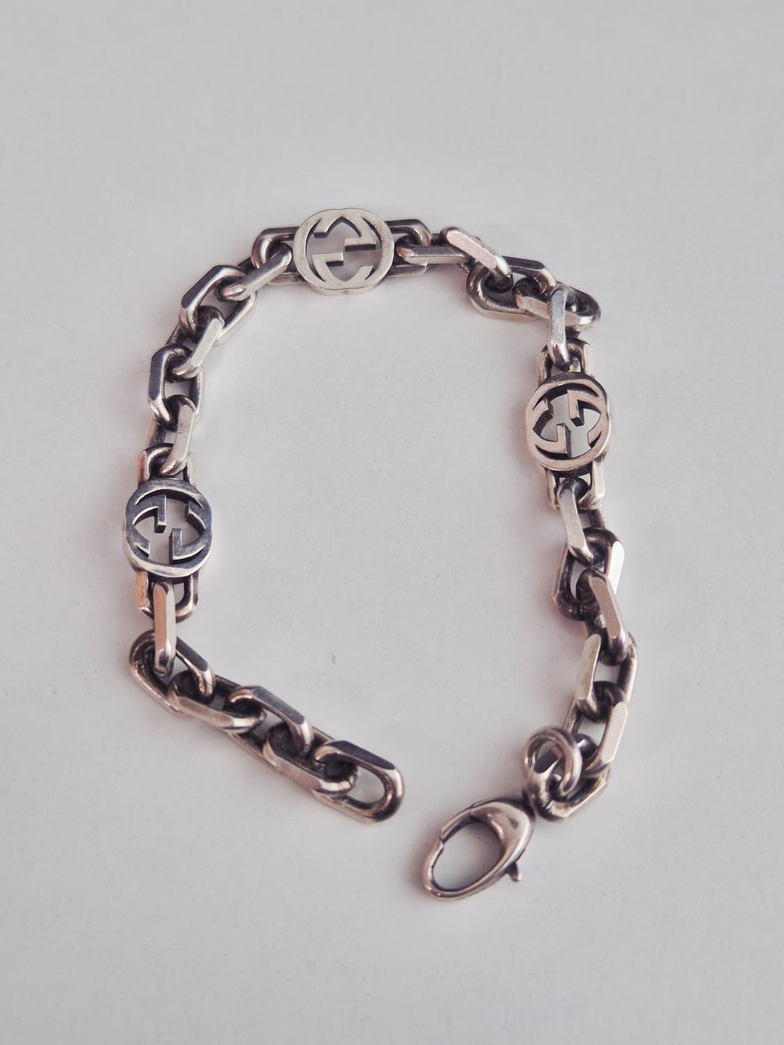 구찌 인터로킹 체인 팔찌 18호 상품이미지3