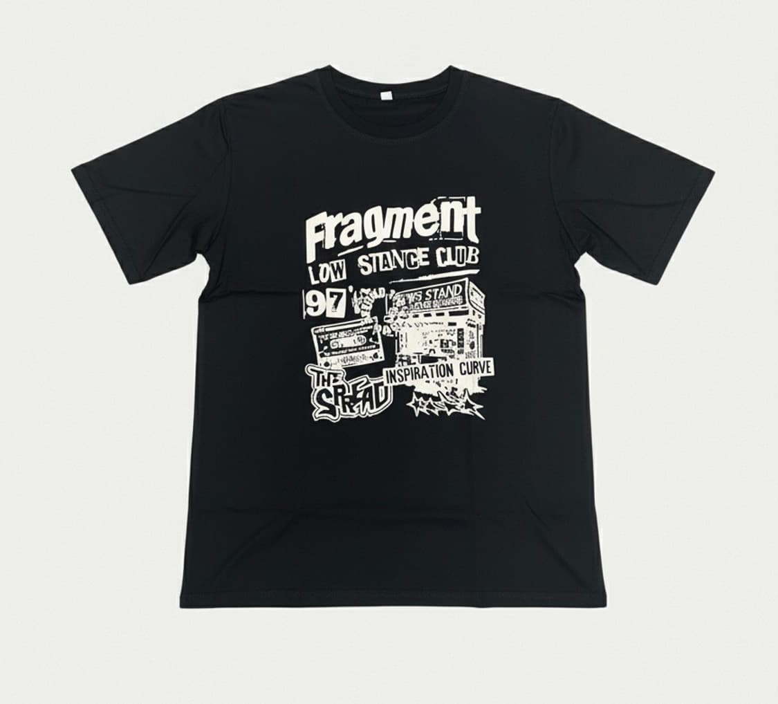 Fragment 그래픽 반팔 여성 티셔츠 블랙 (새상품) 상품이미지1