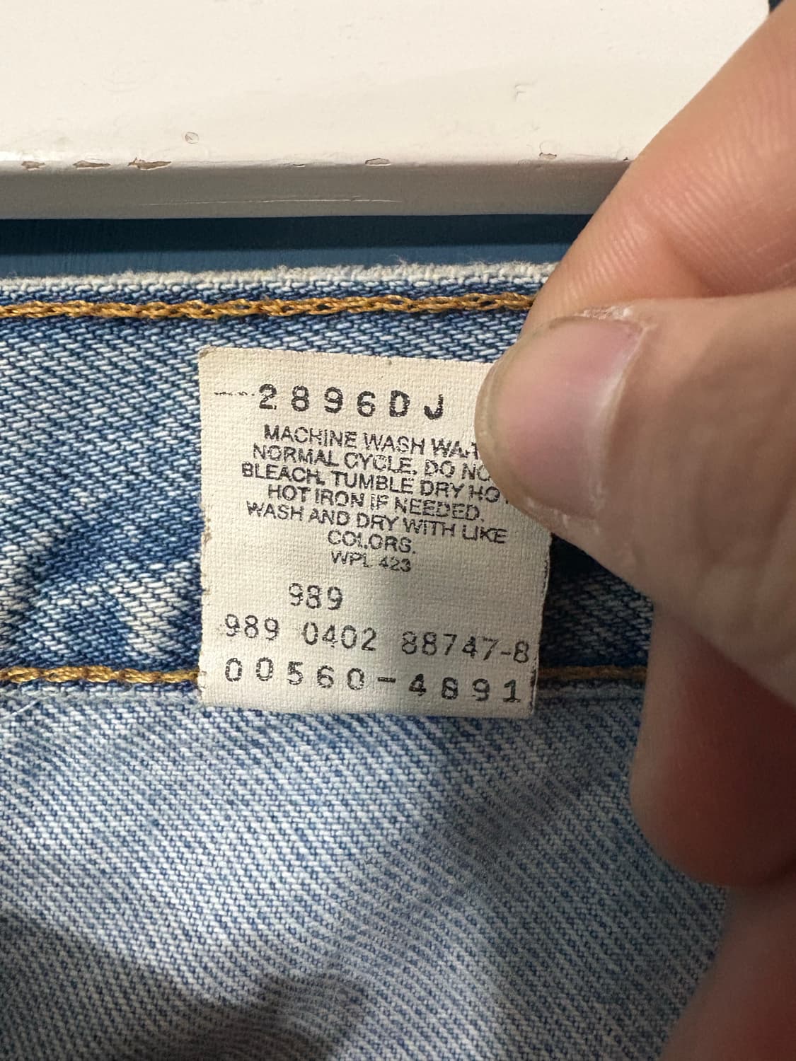 00‘s vtg Levis 560 denim pant. 상품이미지6