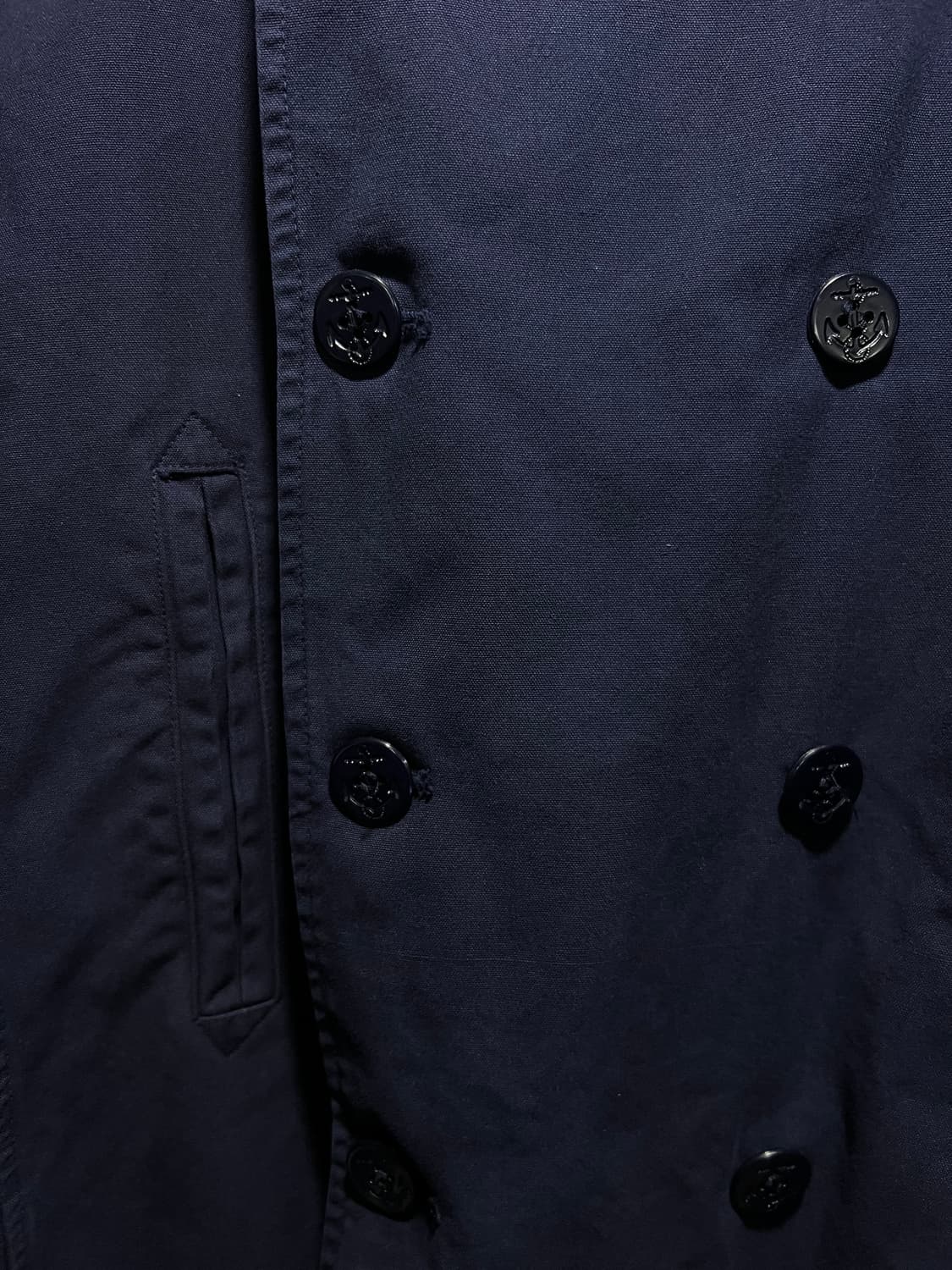 [S]90's 폴로 랄프로렌 Made in USA 네이비 트렌치 피코트 상품이미지3