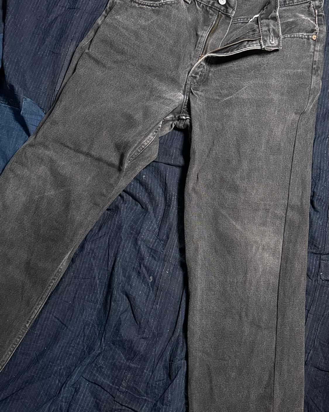 리바이스 550 릴렉스핏 블랙 데님 팬츠 34 상품이미지3