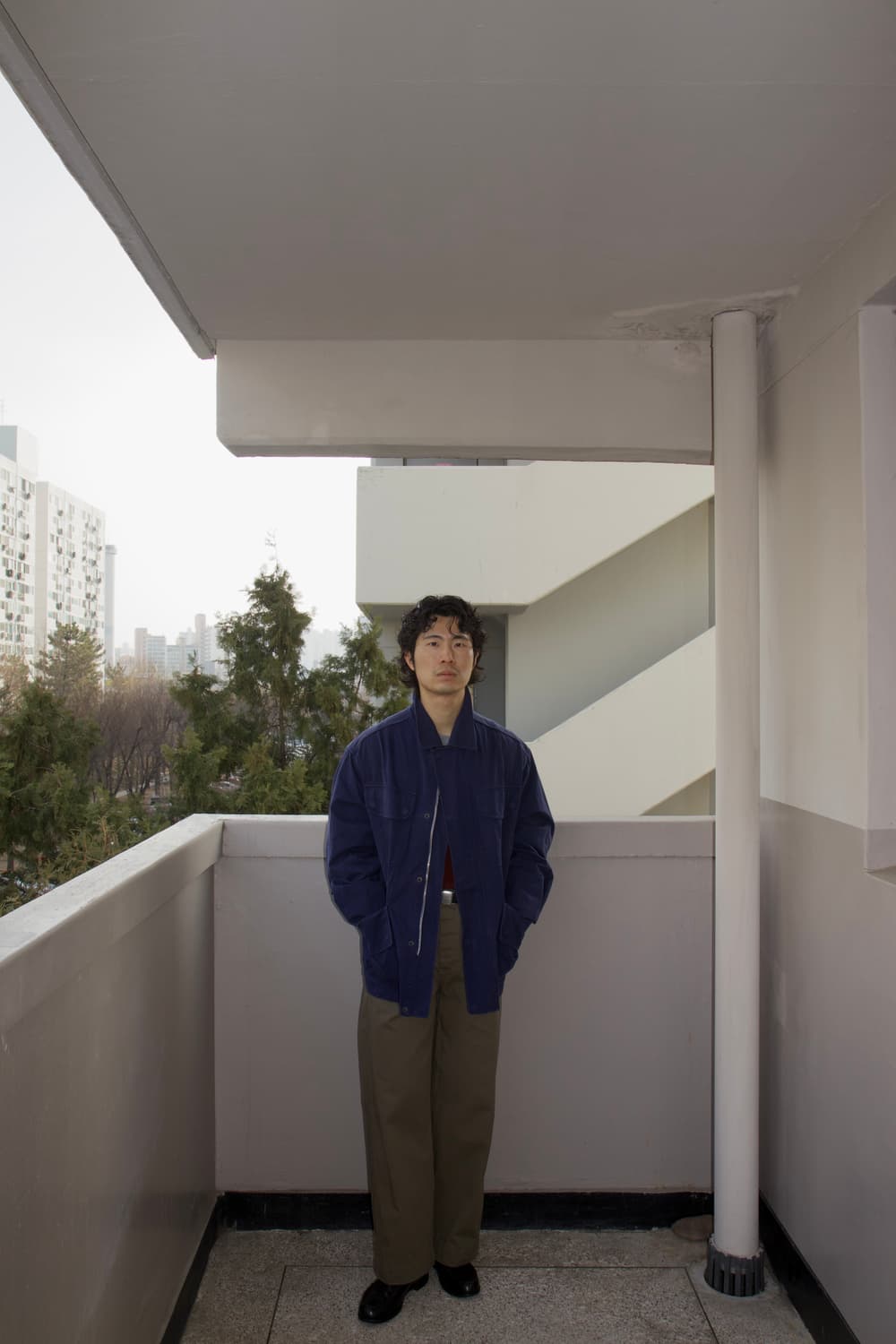 DOCUMENT 이탈리안 테크니컬 코튼 필드 자켓 블루 상품이미지9