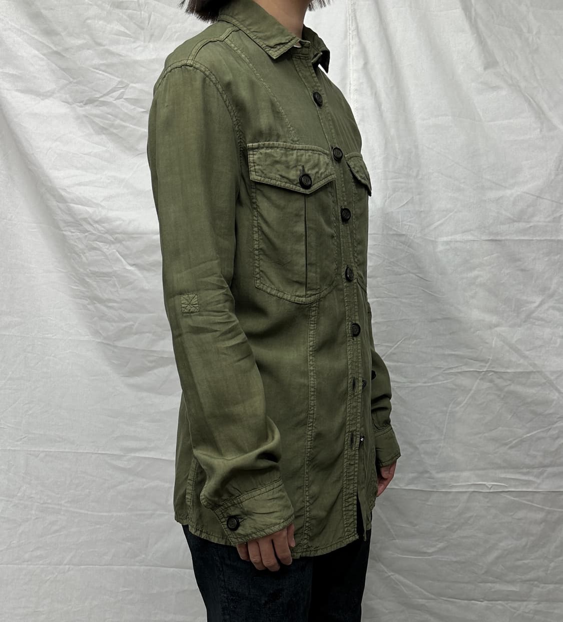 coolatiques 카키 셔츠 상품이미지2