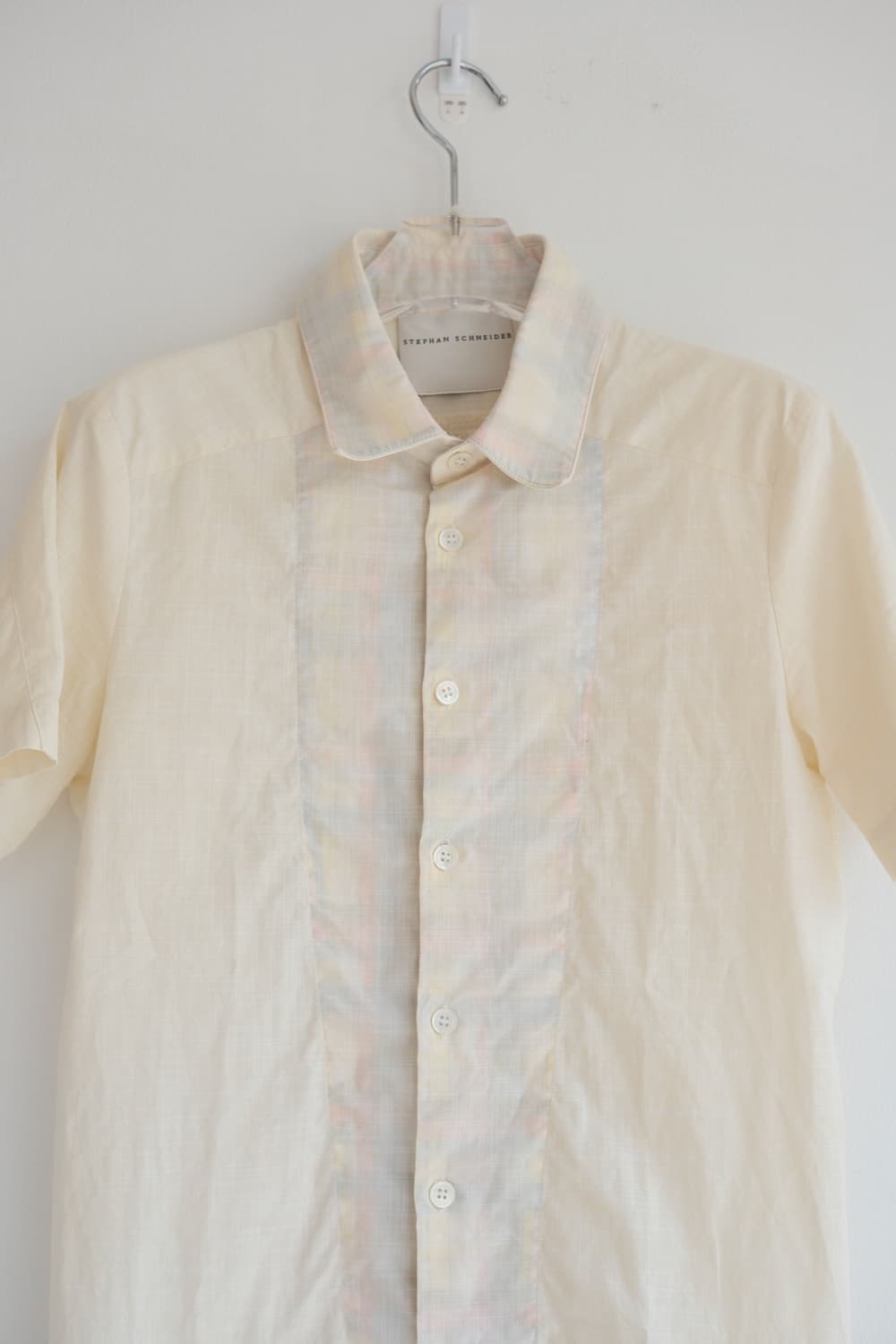 Hidden check linen shirt 상품이미지4
