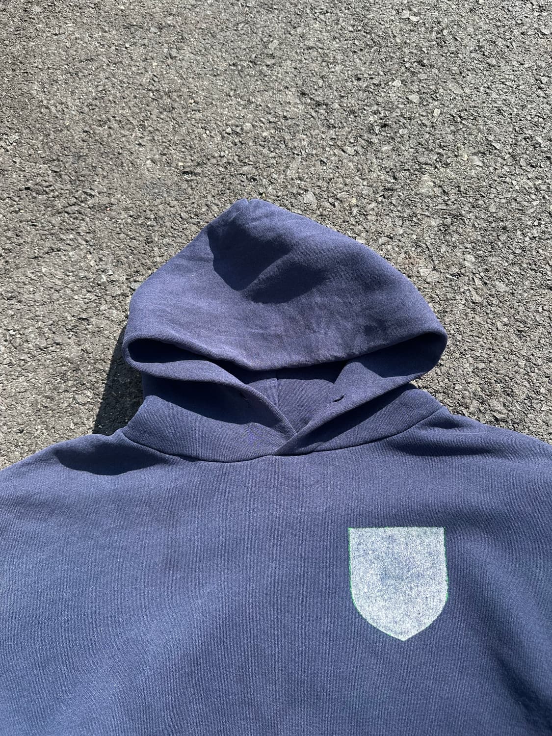 90’s Russell Athletic navy hoodsweat 상품이미지5