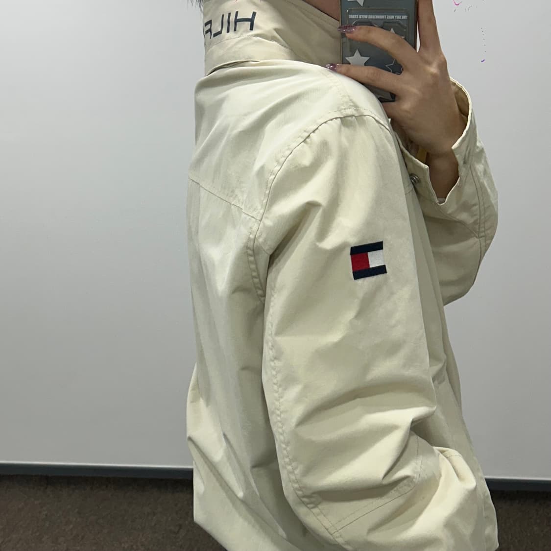 Tommy hilfiger 타미힐피거 사이드&넥 포인트 아이보리 자켓 상품이미지3