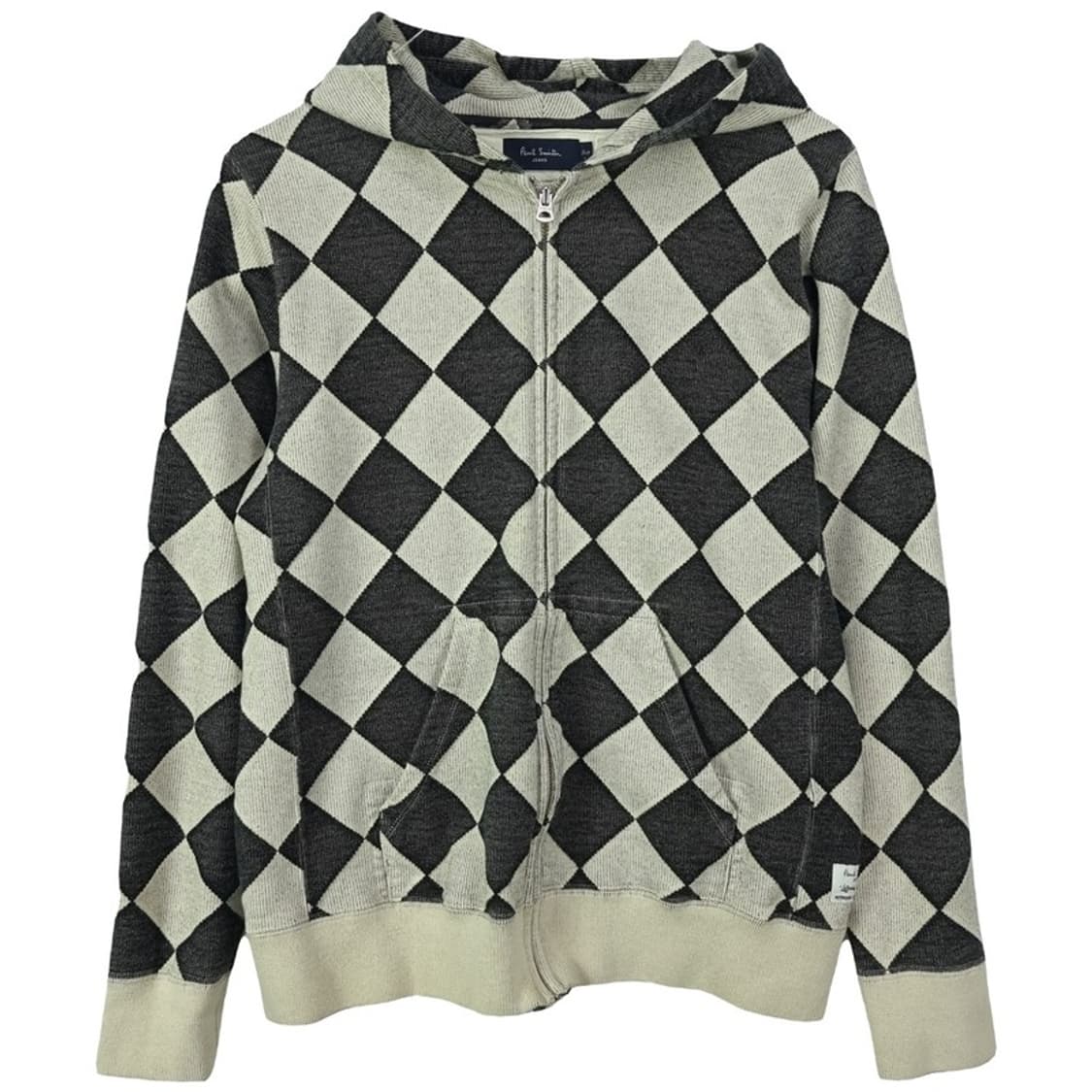 [폴스미스 재팬] 다이아몬드 아가일 체크 슬림핏 후드 집업 P01455 상품이미지2