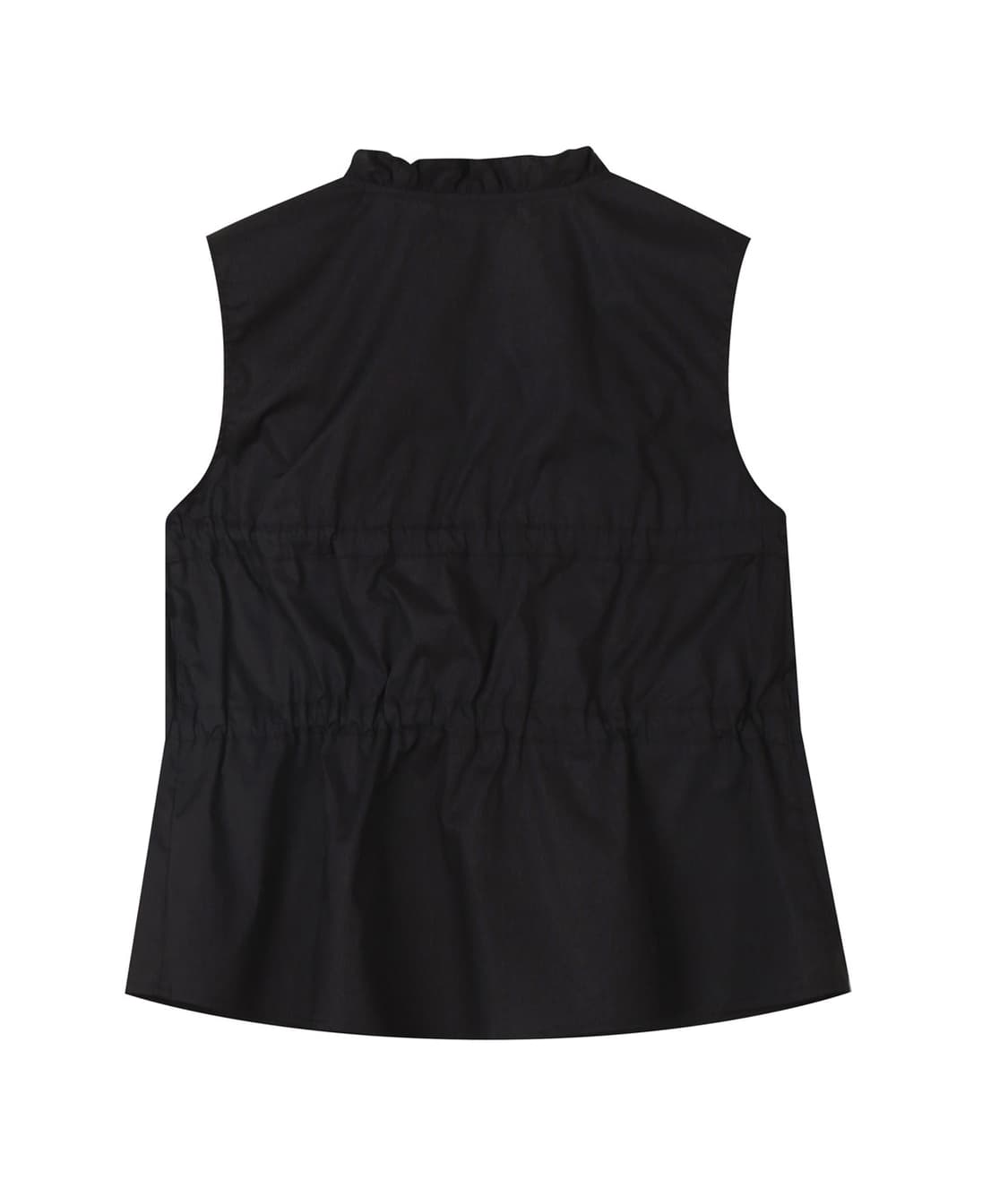 버커루 여성 코튼 프릴 민소매 블라우스 BK 상품이미지2