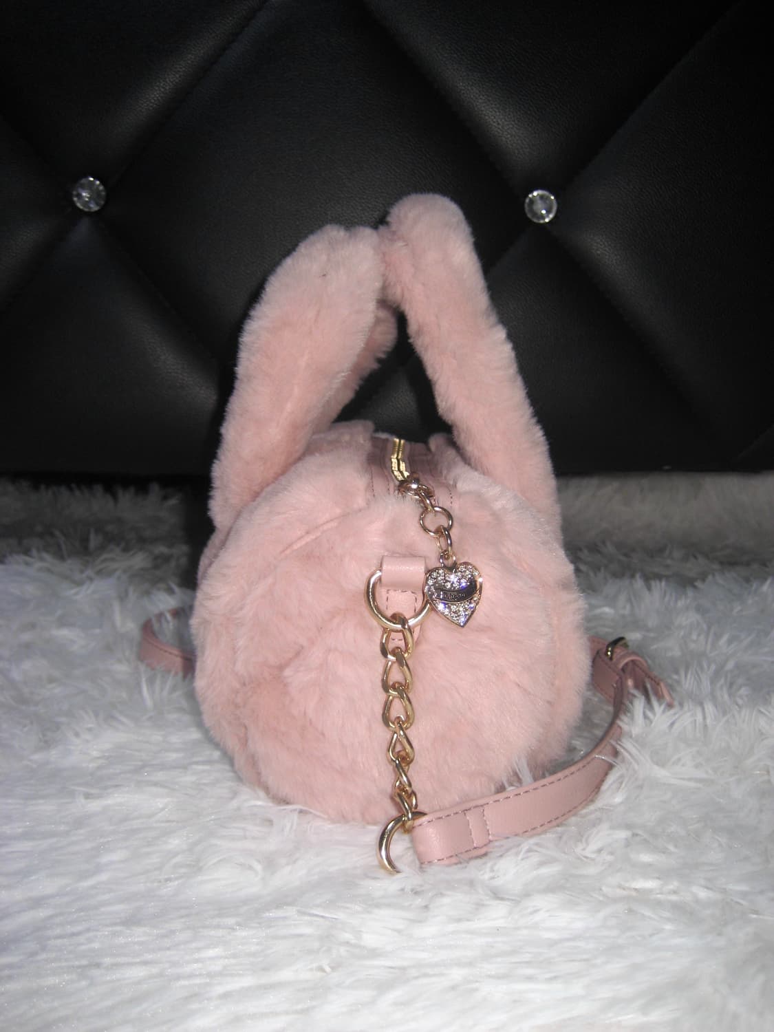 쥬시꾸뛰르 핑크 퍼 크로스백 가방 상품이미지9