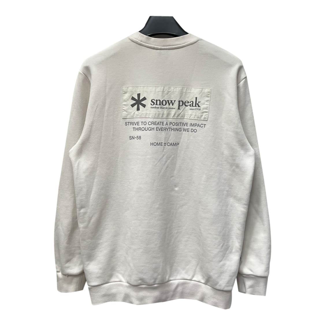 스노우피크 우븐 패치 맨투맨 100 상품이미지3