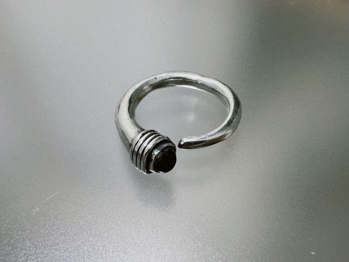빈티지 오닉스 실버 반지 상품이미지2