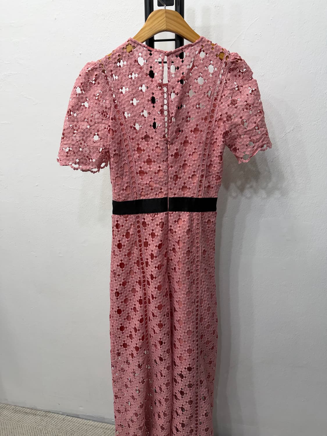 정품) 산드로 레이스 핑크 원피스 36 상품이미지5