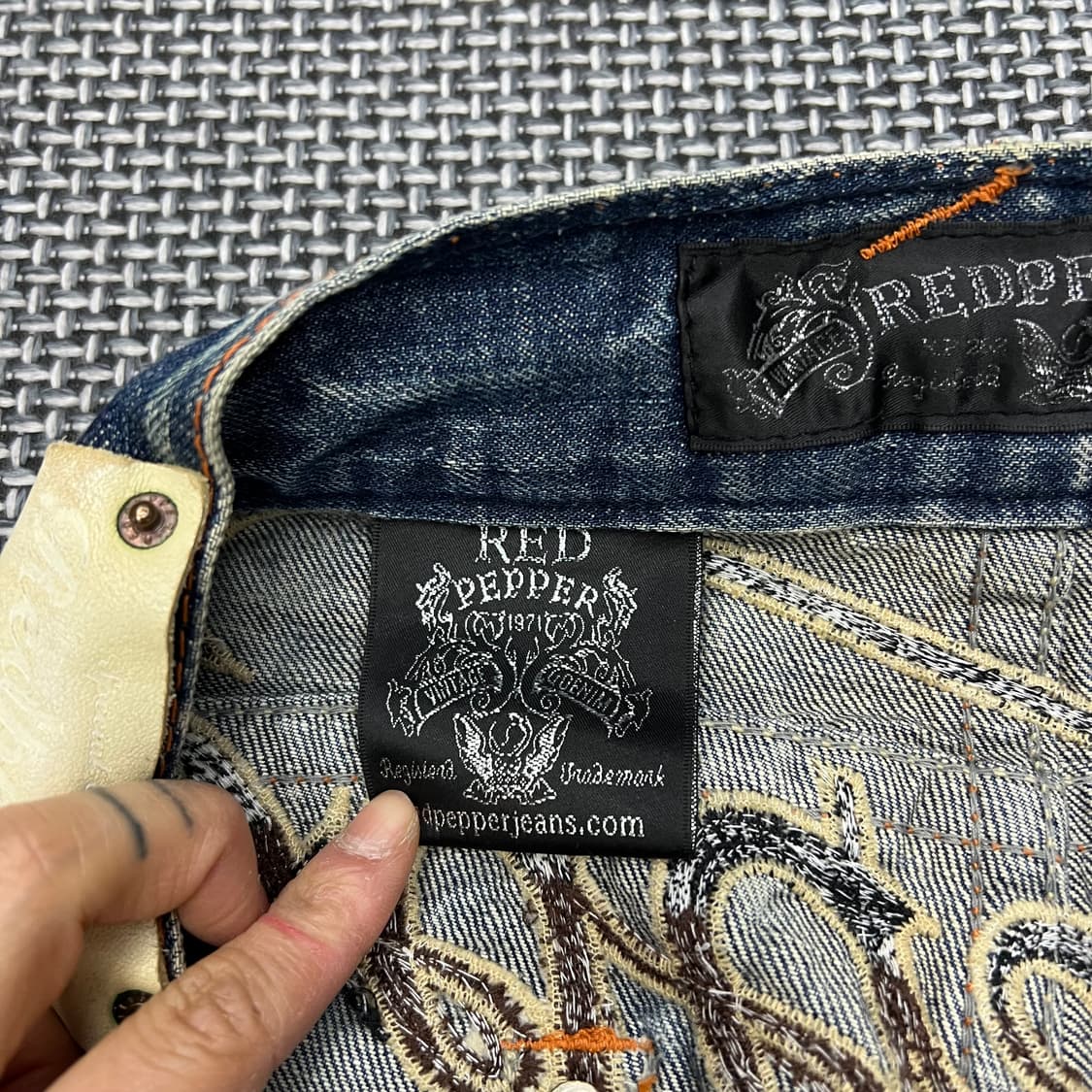레드페퍼 빈티지 워싱 데님팬츠 상품이미지3