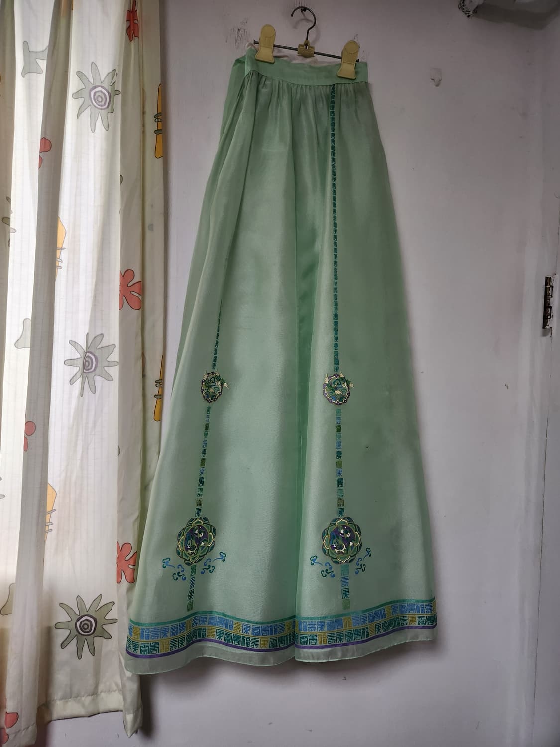 민트색 한복치마 상품이미지1