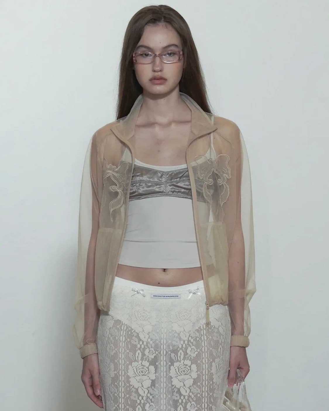 Sculptor/Mesh Sheer Zip-Up Jacket Skin 상품이미지1