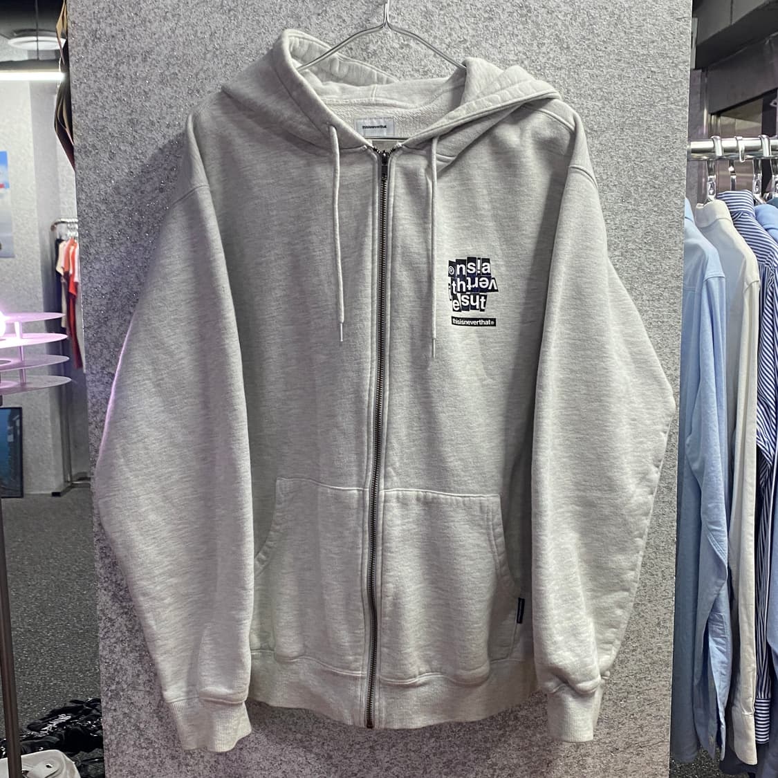 디스이즈네버댓 빅로고 그레이 후드집업 B3202 상품이미지2