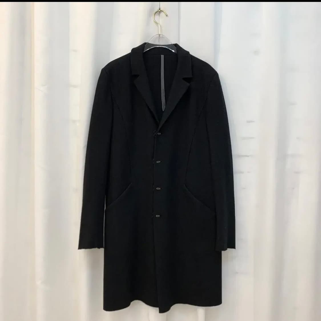 [1] 카즈유키 쿠마가이 어태치먼트 캐시미어 울 코트 상품이미지1