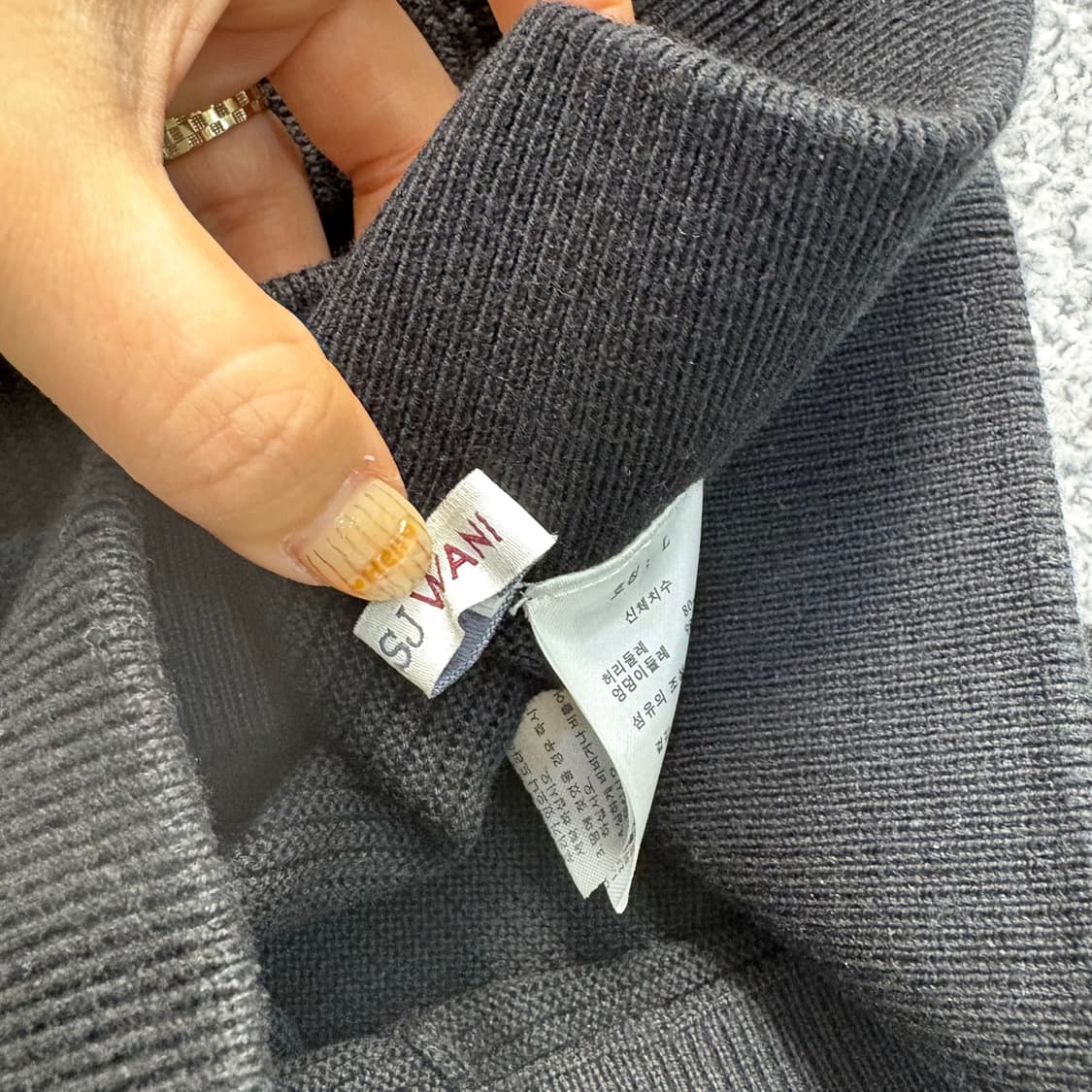 L SJ와니 A라인 니트 스커트 치마 0423J 상품이미지5