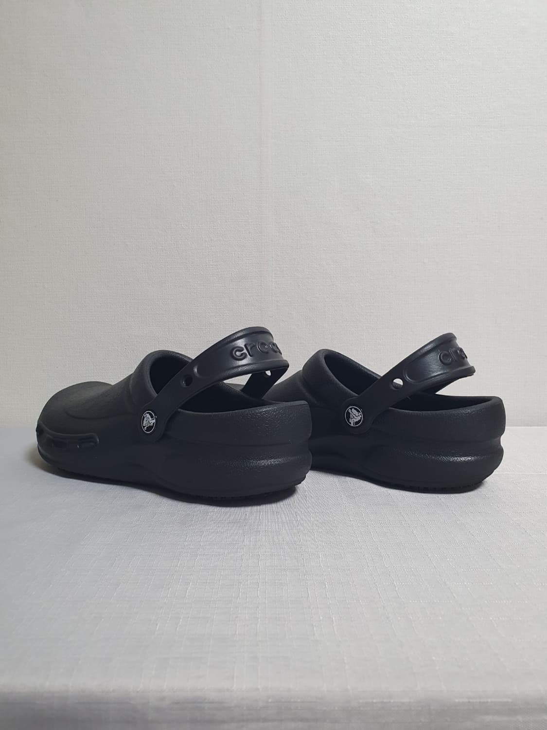 240mm 크록스 샌들 비스트로 워크 클로그 블랙 W7 상품이미지6