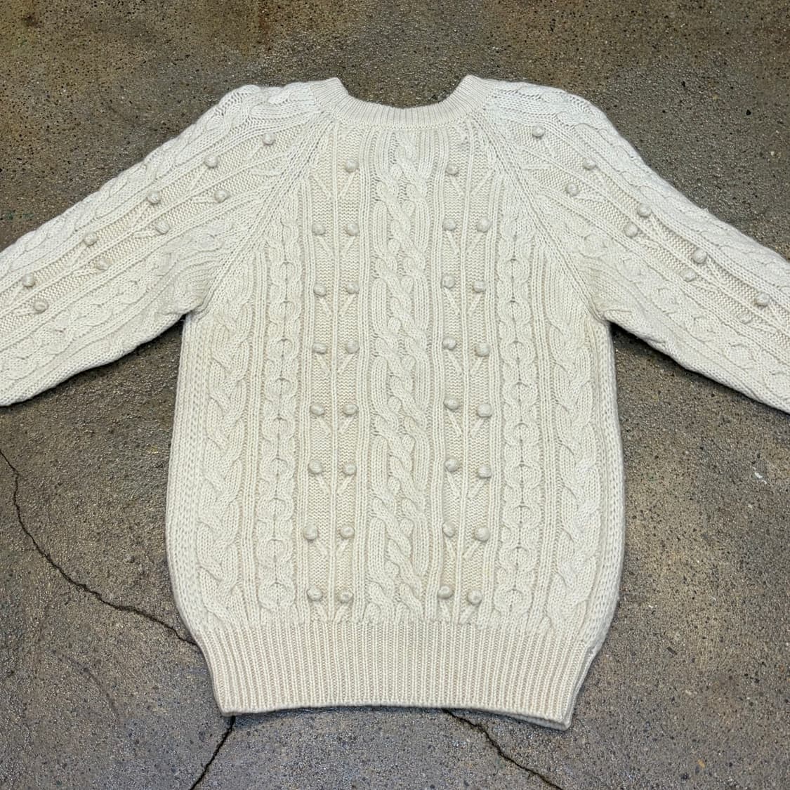 90s USA 빈티지 피셔맨 니트 방울 헤비코튼 니트  상품이미지6