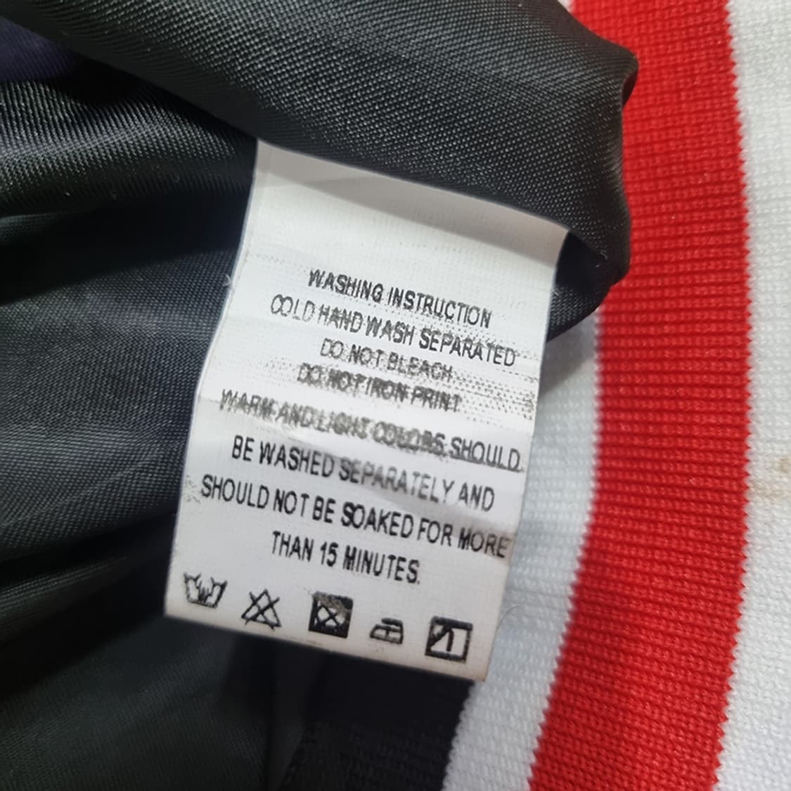 팝아트 바시티 레더 울 자켓 110 상품이미지3