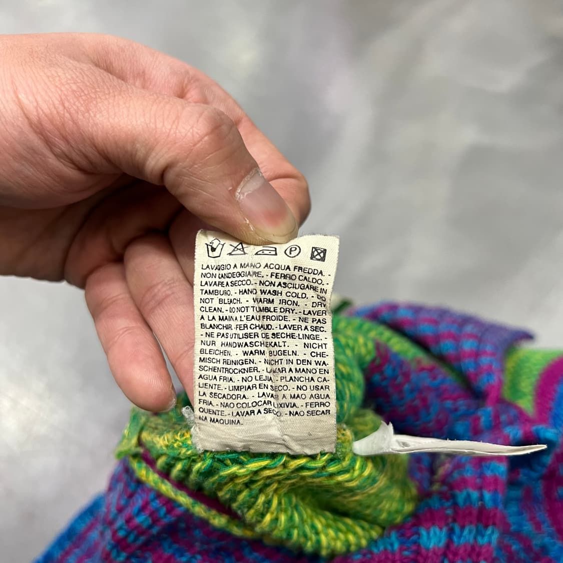  베네통 멀티 패턴 니트 가디건 y15556 상품이미지8