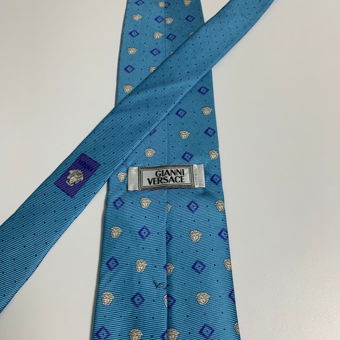 베르사체(VERSACE) 모노그램 명품 정장넥타이 A+등급 9.3cm 상품이미지5