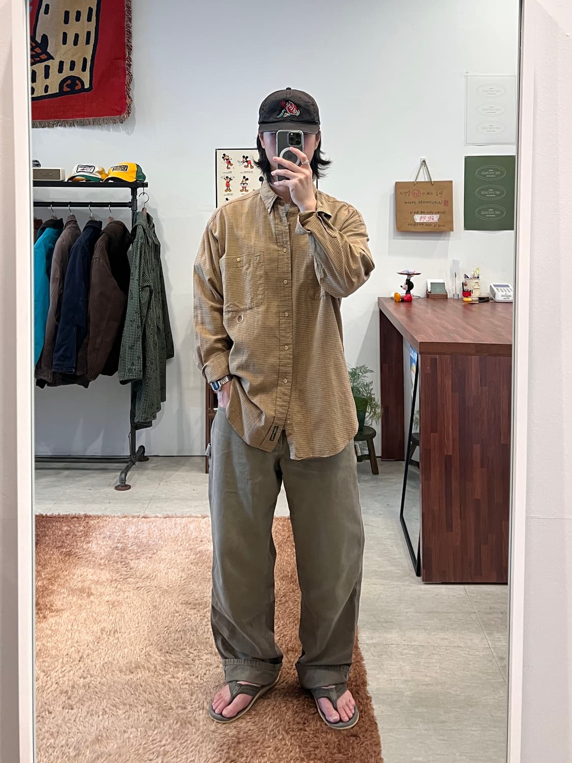 90s Tommy Hilfiger 타미힐피거 투포켓 올드 체크 셔츠 상품이미지2