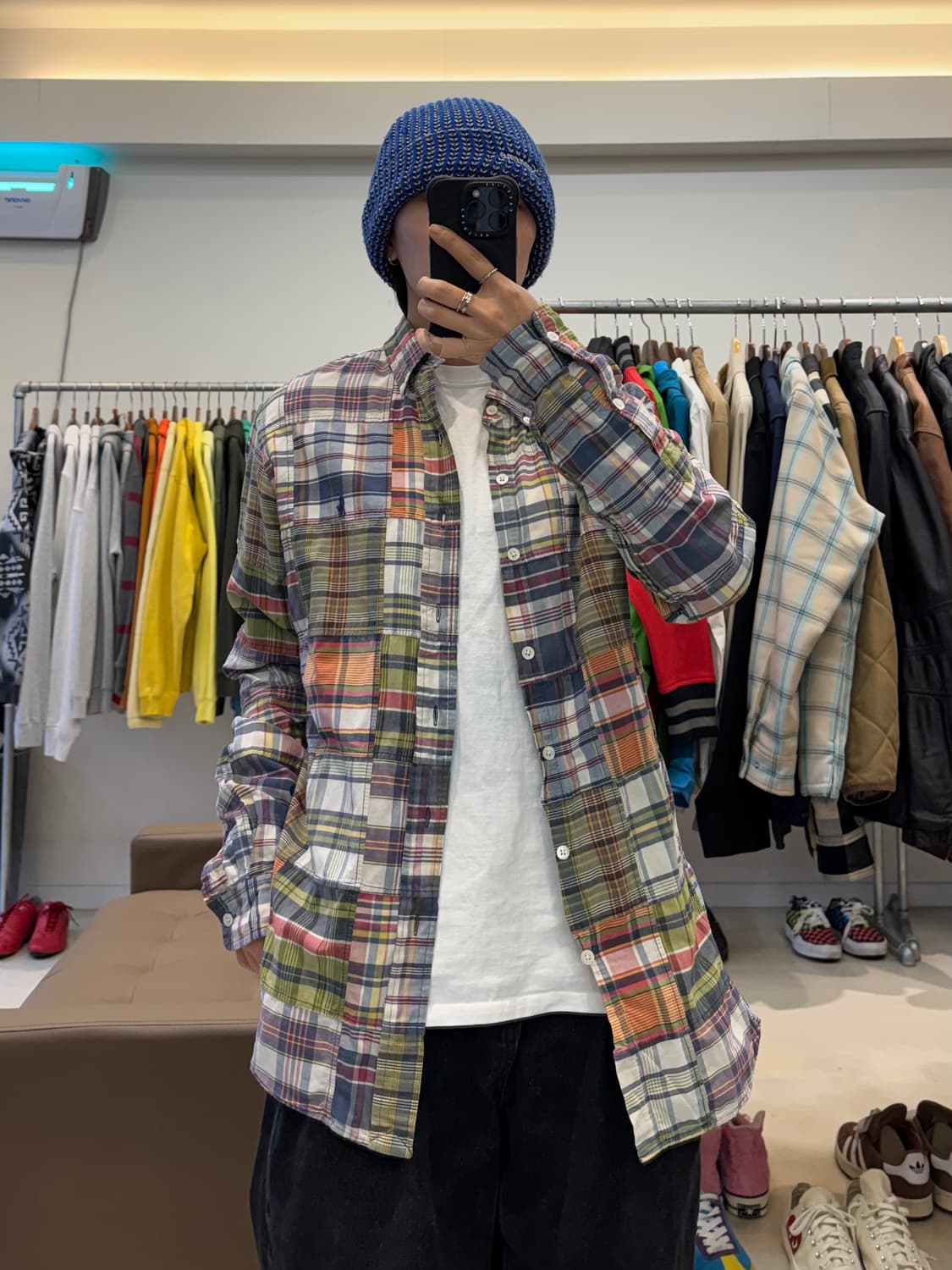 폴로 랄프로렌 패치워크 마드라스 셔츠 상품이미지6