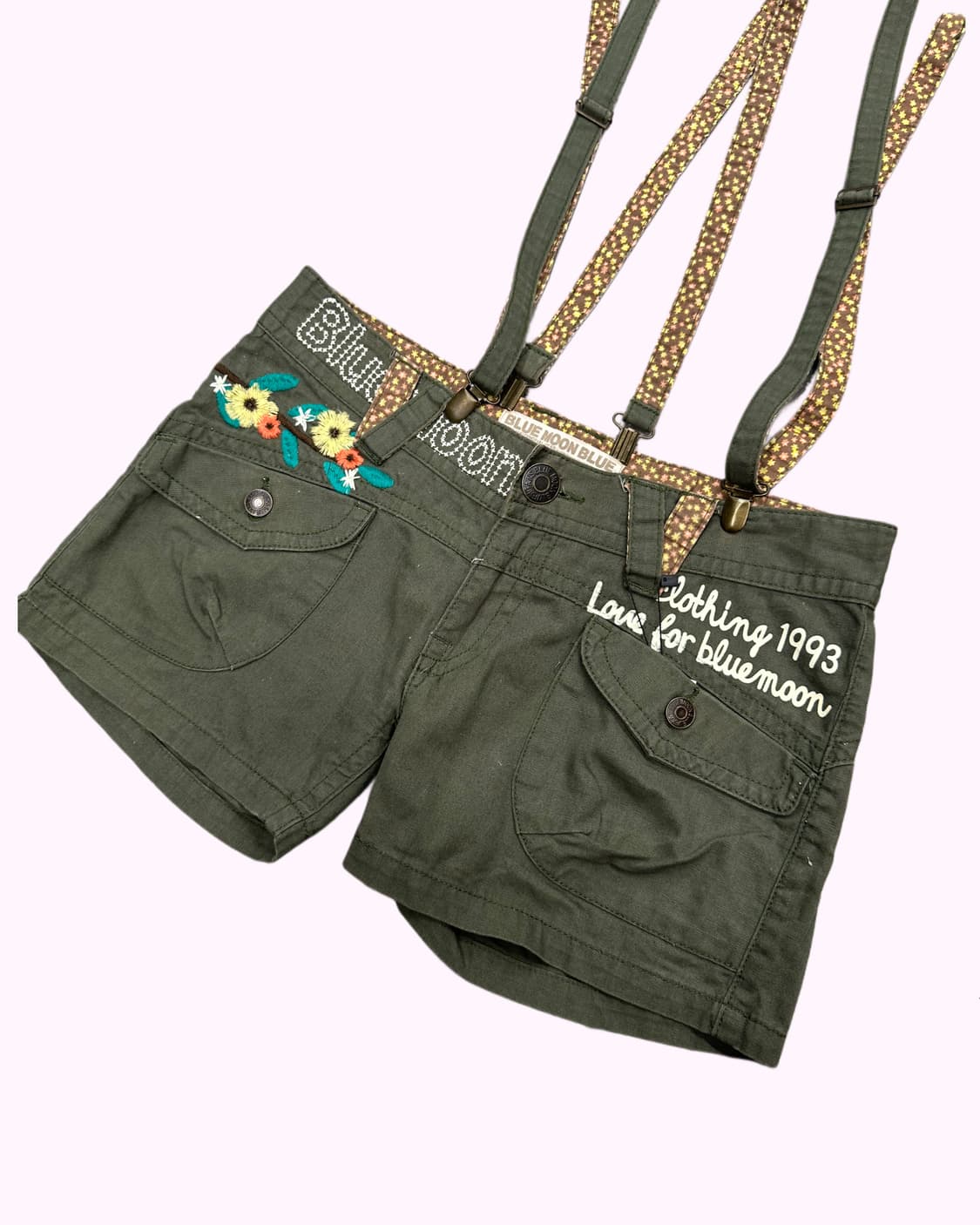 embroidery suspender sufer pants 상품이미지4