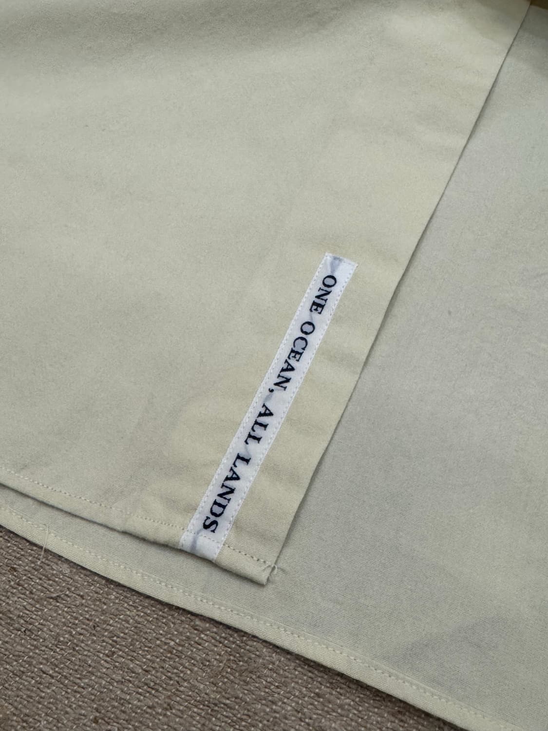 [L][105] 나나미카 래귤러 카라 윈드 셔츠 크림 옐로우 상품이미지5