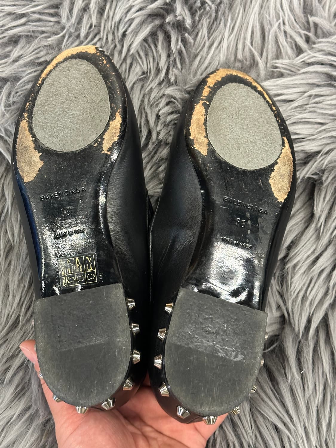 발렌시아가 BALENCIAGA 가죽 플랫슈즈 상품이미지7