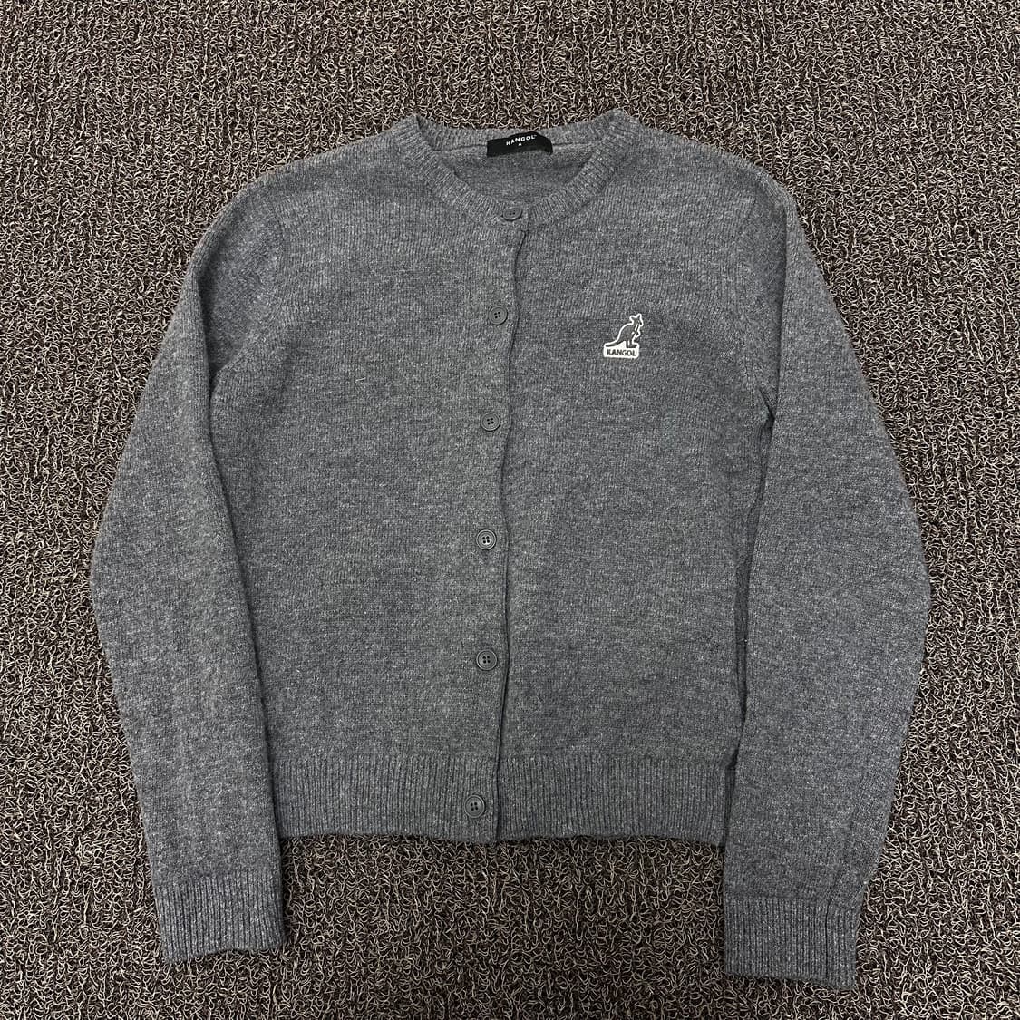 KANGOL 캉골 여성 울 가디건 그레이 M 상품이미지1