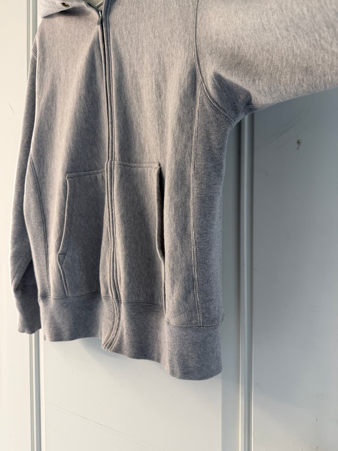 일본빈티지 그레이 기모 후드집업  상품이미지7