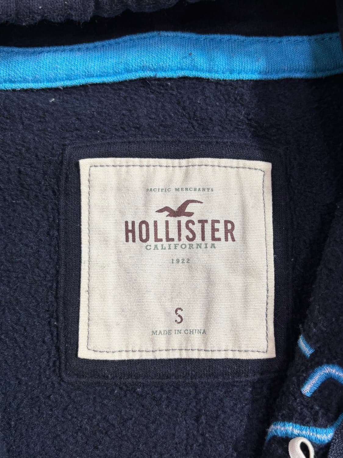 홀리스터 네이비 딱붙핏 후드집업  상품이미지6