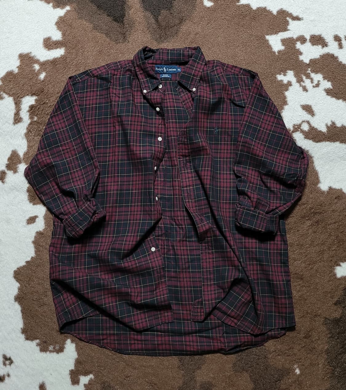 폴로 랄프로렌 남성용 체크 남방(XL) 상품이미지4