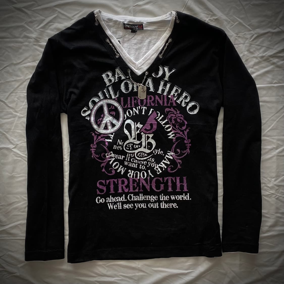 BAD BOY Y2K Punk Long Sleeve 상품이미지1