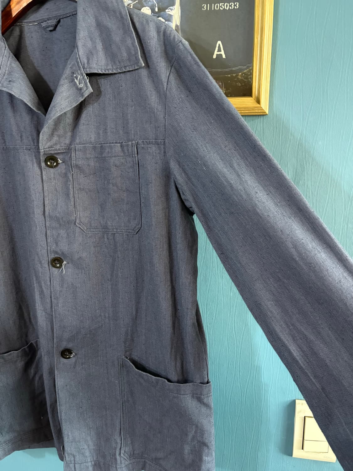 70-80s vtg Chambray Workwear Jacket.  상품이미지3