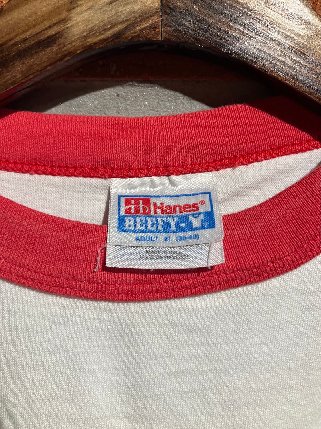 90s USA 빈티지 헤인즈 링거 티셔츠 상품이미지8