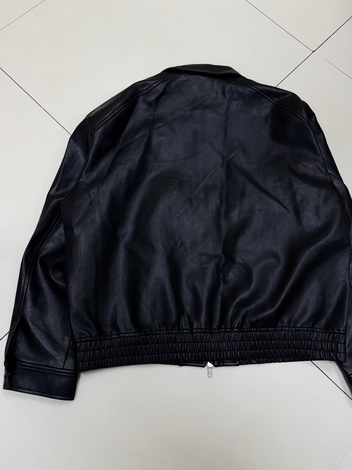 Ourscope 가죽 싱글라이더 투웨이 블루종 레더 자켓 상품이미지6