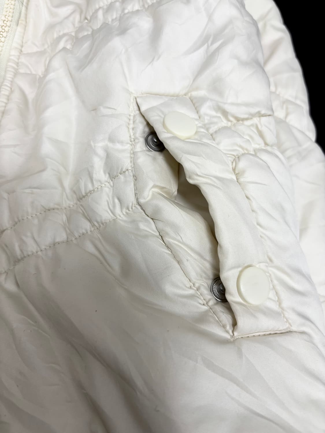 [Y2K]DOLLY ANGELA 화이트 컬러 아이보리 시보리 디테일 흐디 상품이미지7