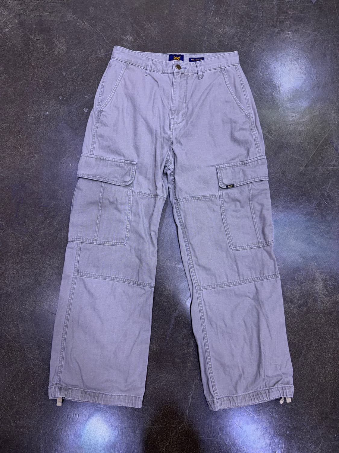 Lee 리 릴렉스핏 헤링본 캐쥬얼 카고팬츠 탄 베이지 28 상품이미지1