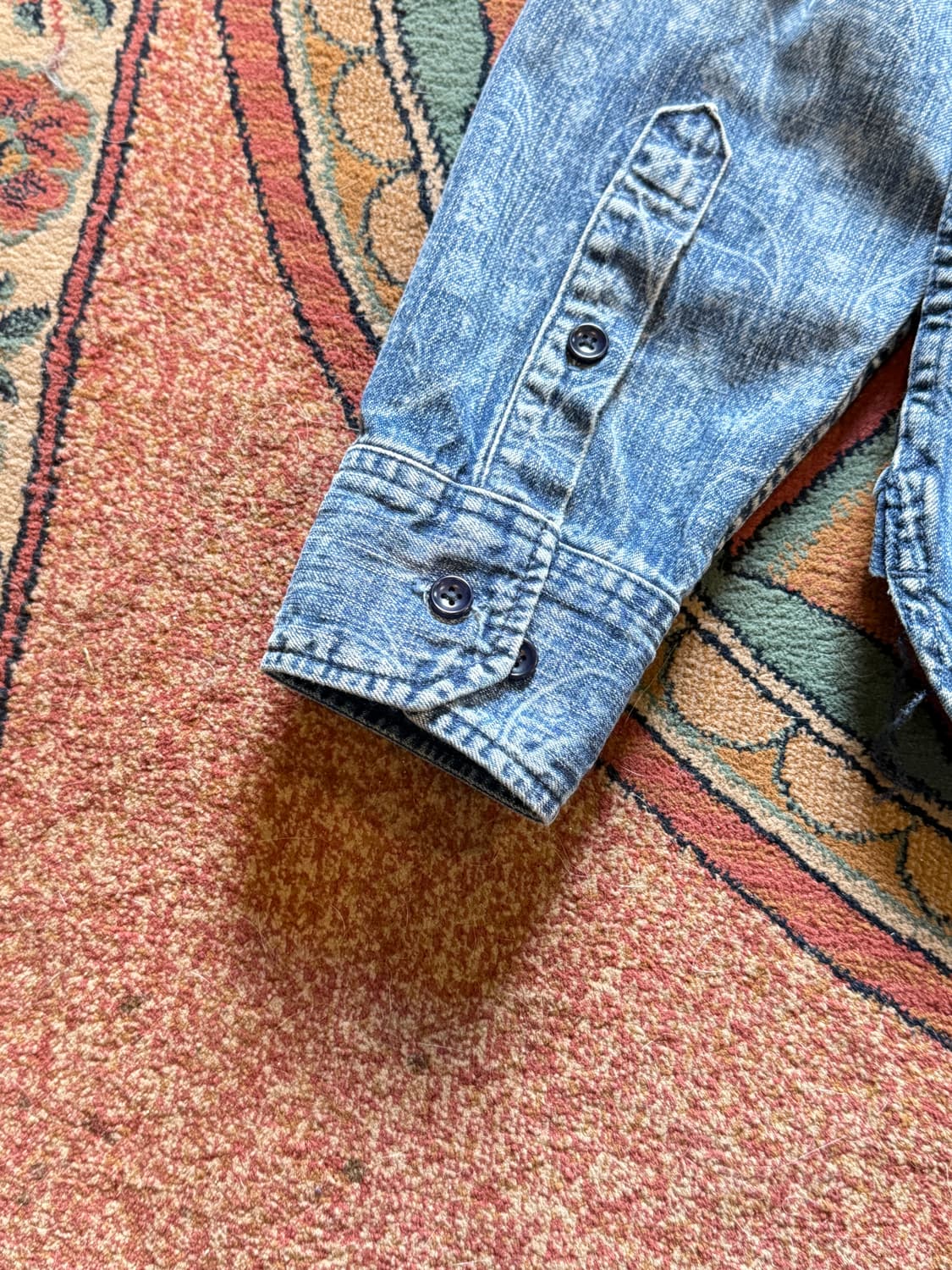 Japan Blue Jeans 페이즐리 패치워크 데님 셔츠 상품이미지6