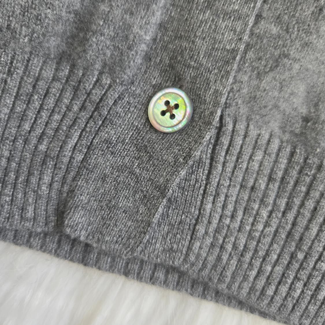 일본 빈티지 캐시미어 100 브이넥 니트 가디건 1805 상품이미지6