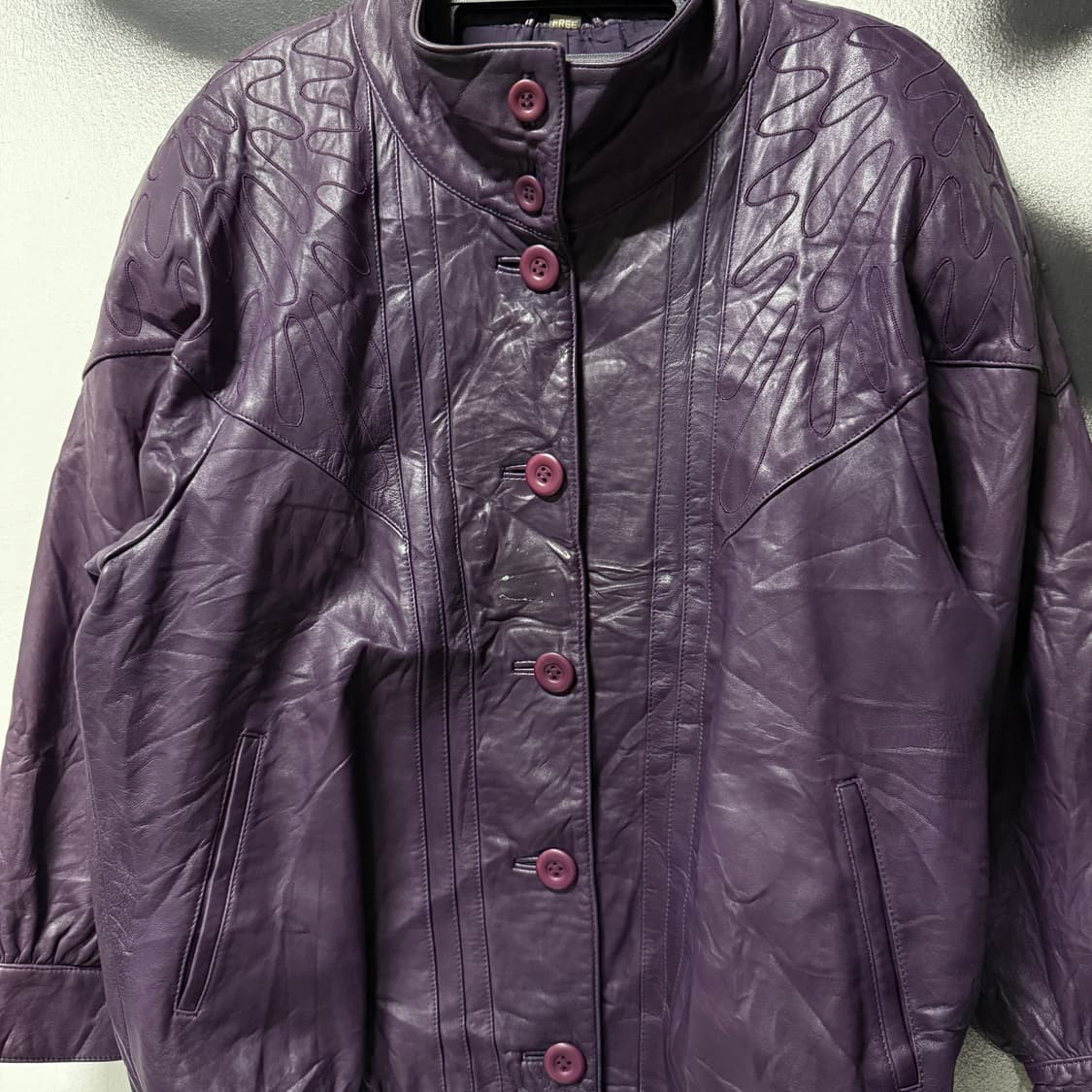 VTG 빈티지 100% 쉽스킨 양가죽 오리엔탈 가죽 자켓 상품이미지5