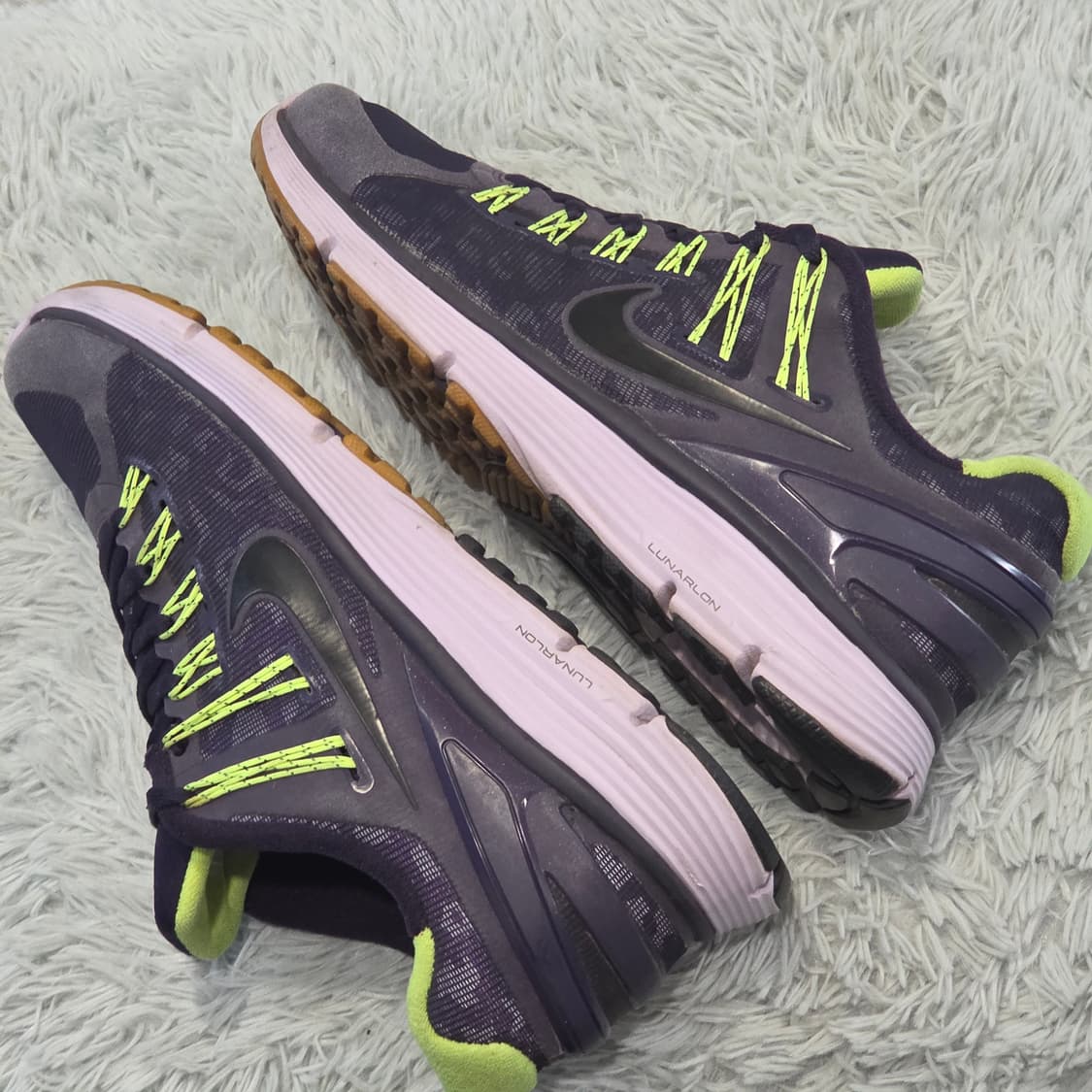 8q-28:나이키 루나글라이드 3 네이비라임 (25cm)금액25 상품이미지8