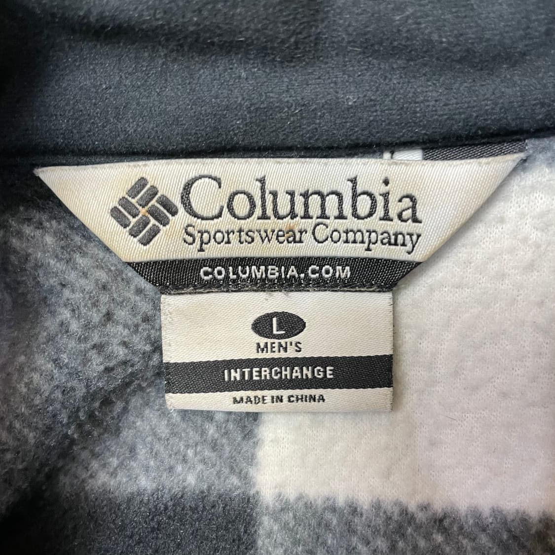 컬럼비아 블랙그레이 플리스 후리스 자켓 L 상품이미지5
