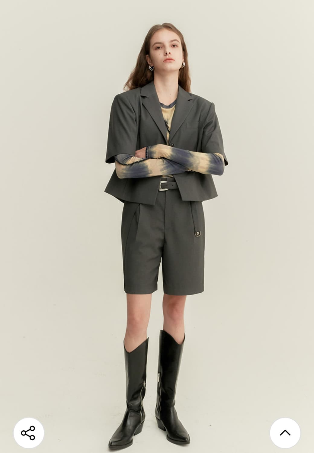 앤더슨벨 스칼라 크롭 블레이져 상품이미지3